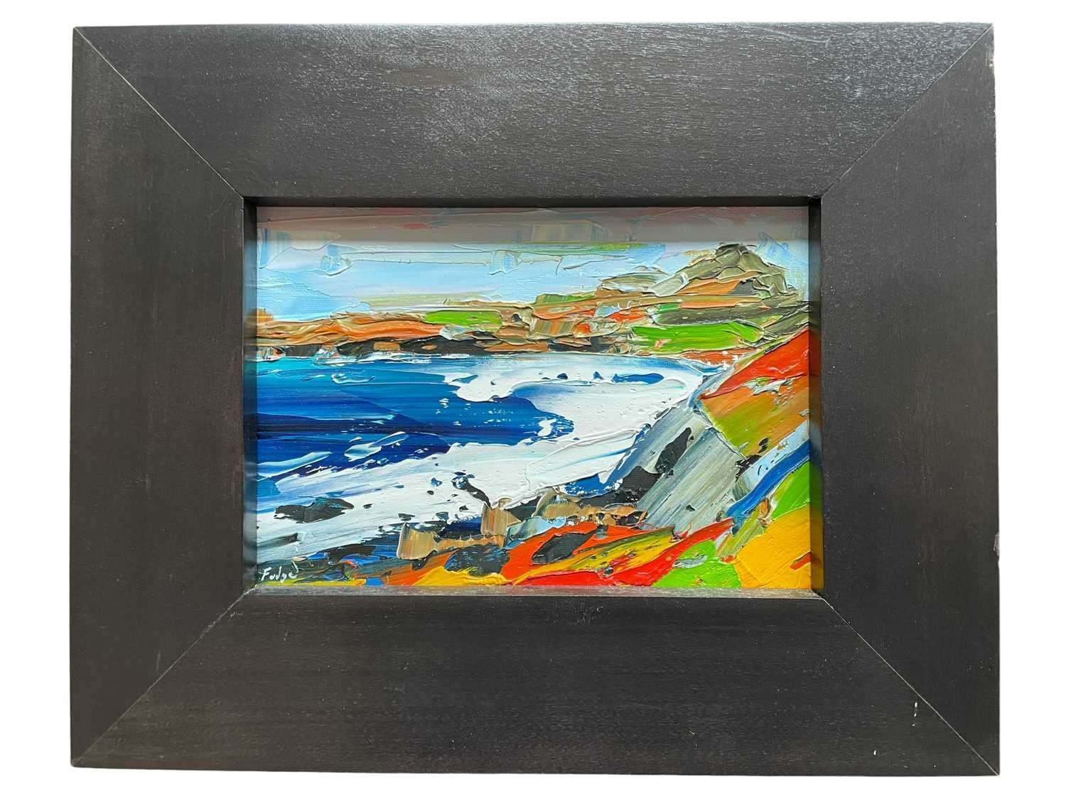 Artwork by Tim Fudge, Wild Whitesands Bay, Study, Made of oil on panel