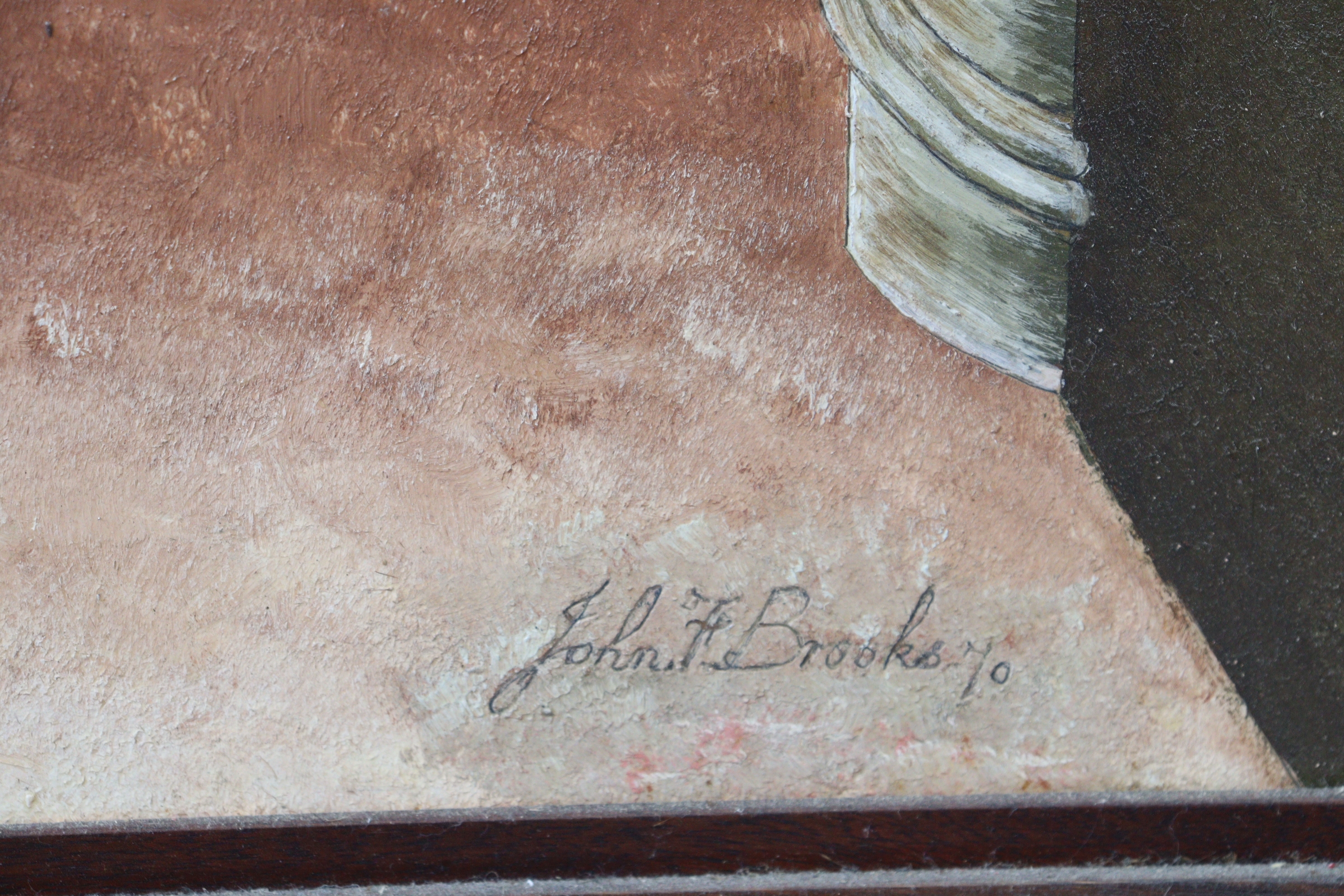 Artwork by John Brooks, Resurrection of Blackfriars Abbey Gloucester, Made of oil painting on board