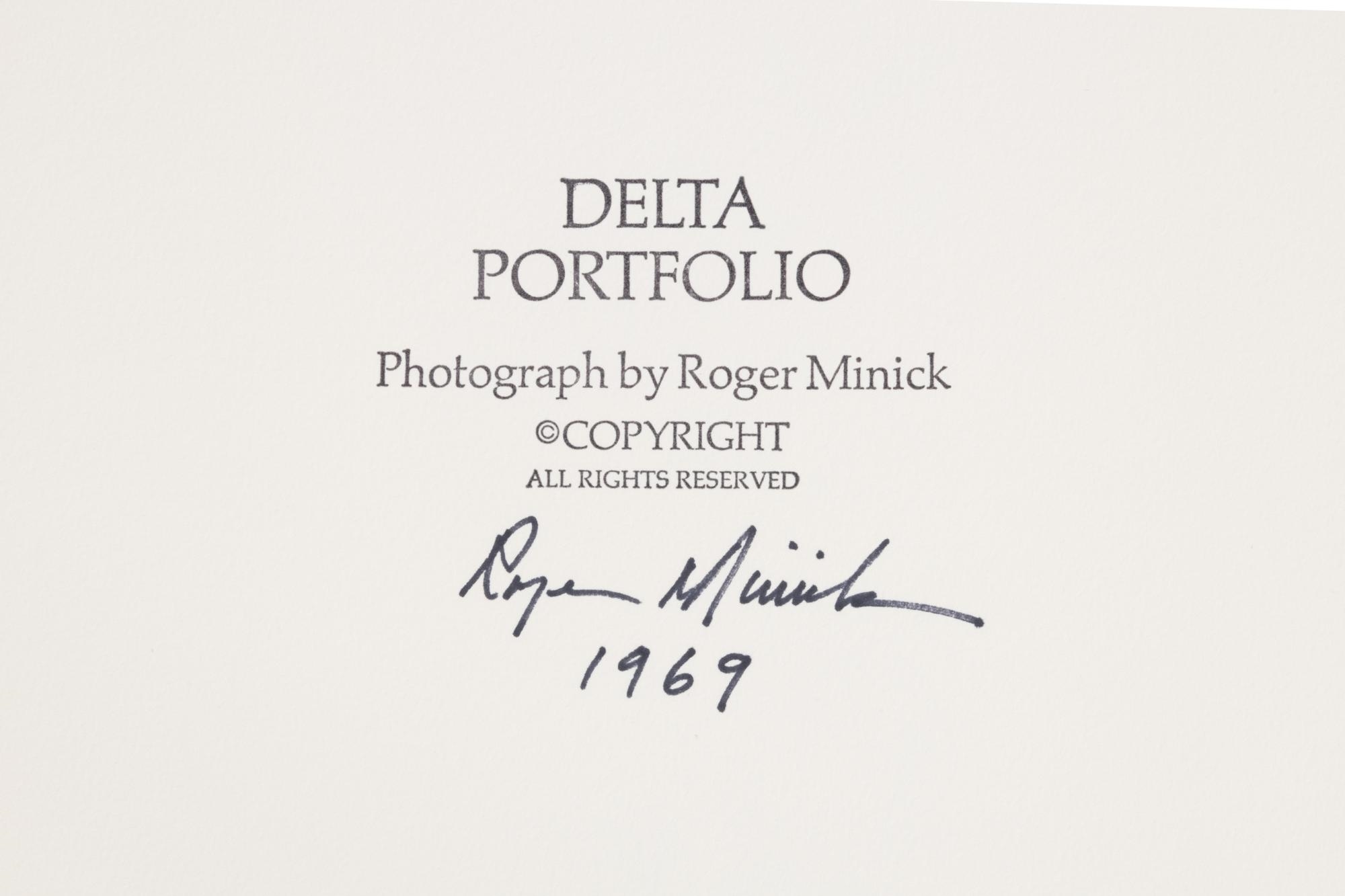 Artwork by Roger Minick, Ranch House and Tule Fog, 1969, Made of Gelatin silver print mounted on board