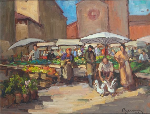 Mercato a Chivasso by Vittorio Buora, 1952
