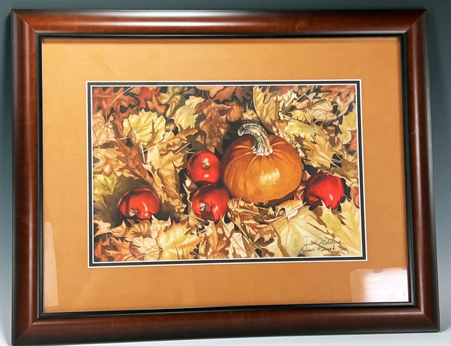 Artwork by Janet Milnazik, PUMPKIN & APPLES
