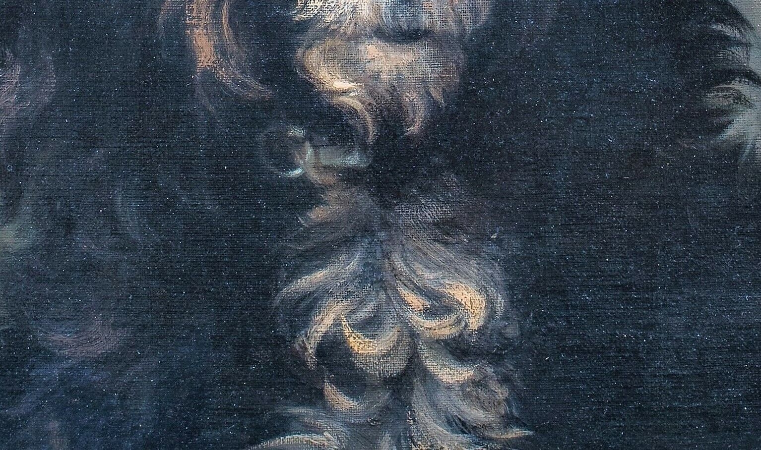 Artwork by Lewis Dorey, PORTRAIT OF A DOG POODLE LEWIS, Made of oil on canvas