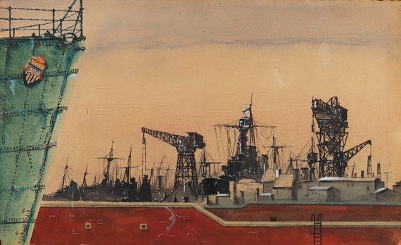Hafen by Franz Radziwill, Um 1928-1930