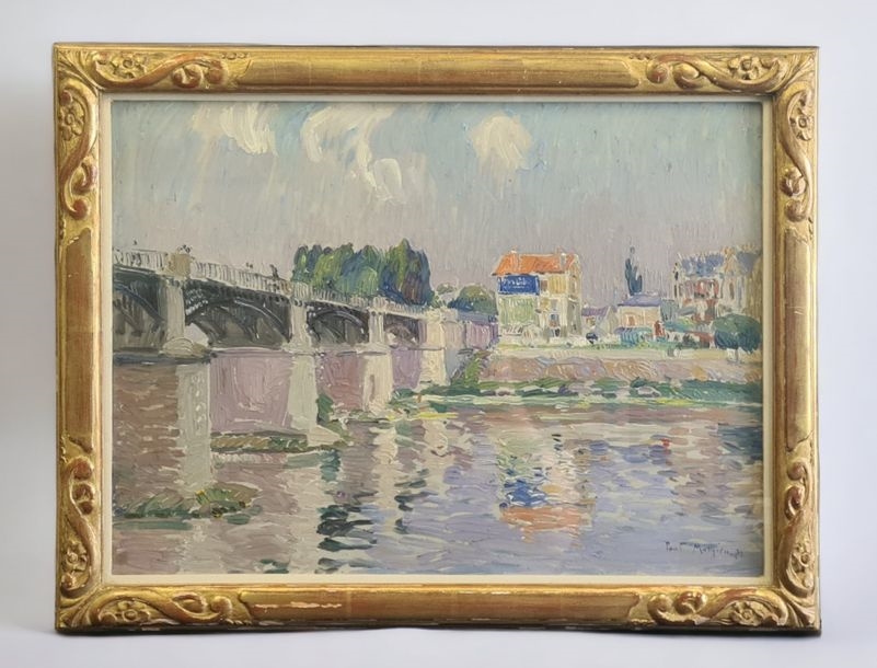 Paul Mathieu | View of the bridge at Chatou | MutualArt