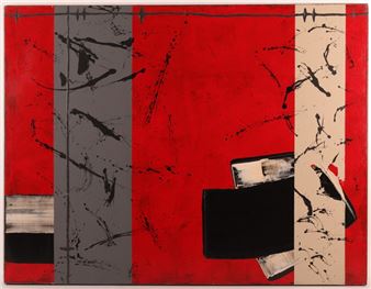 COMPOSITION AU FOND ROUGE - Marc Loiseau