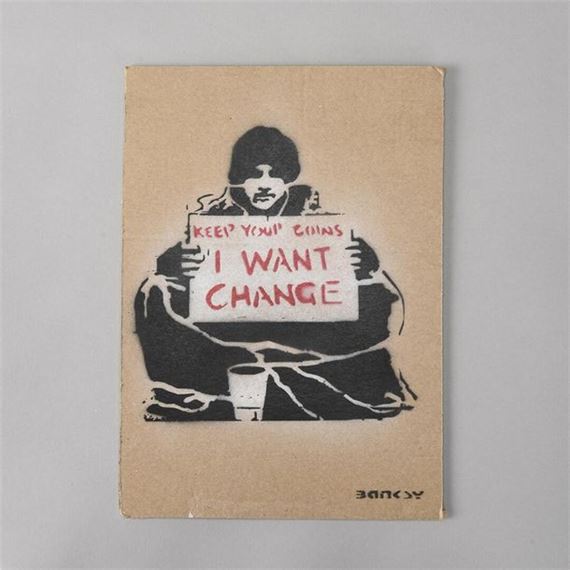 Banksy | I want change | MutualArt