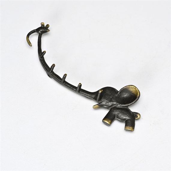 Walter Bosse | Wall-mounted elephant and mouse key ring | MutualArt