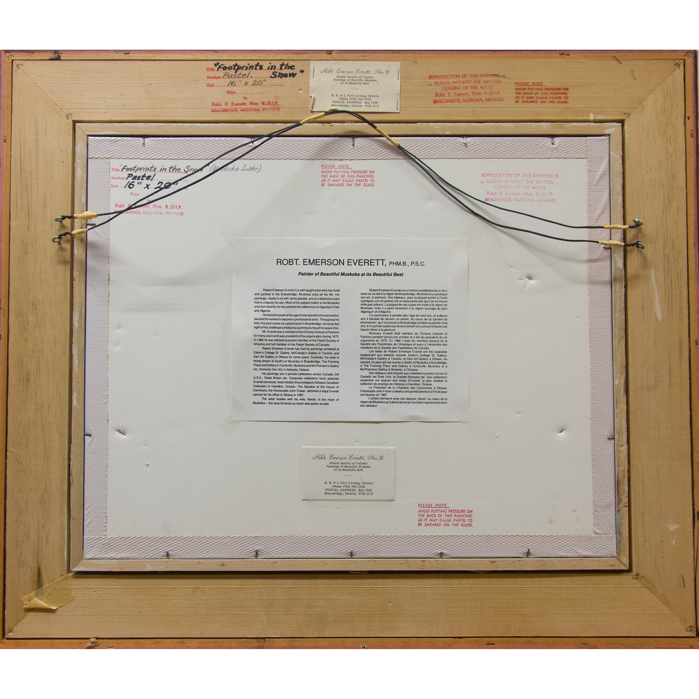 Robert Emerson Everett FOOTPRINTS IN THE SNOW (MUSKOKA LAKE) MutualArt