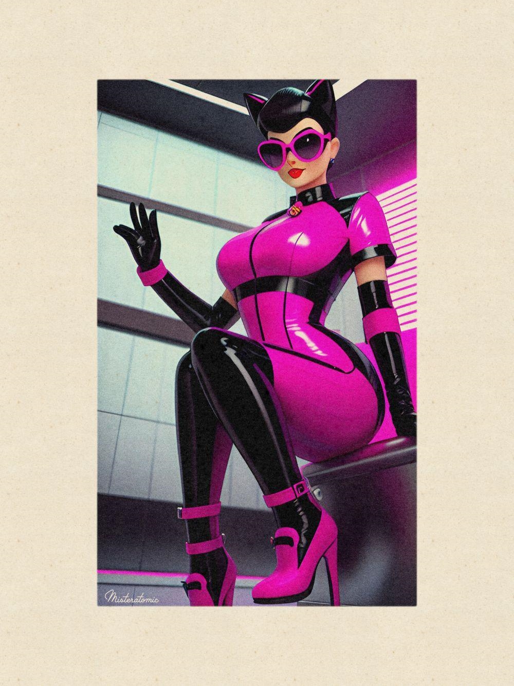 Artwork by Atomic (20th Century), Catwoman 29, Made of printed on arches paper