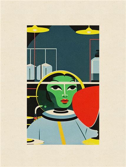 Stranger Green Woman 6 by Atomic (20th Century)