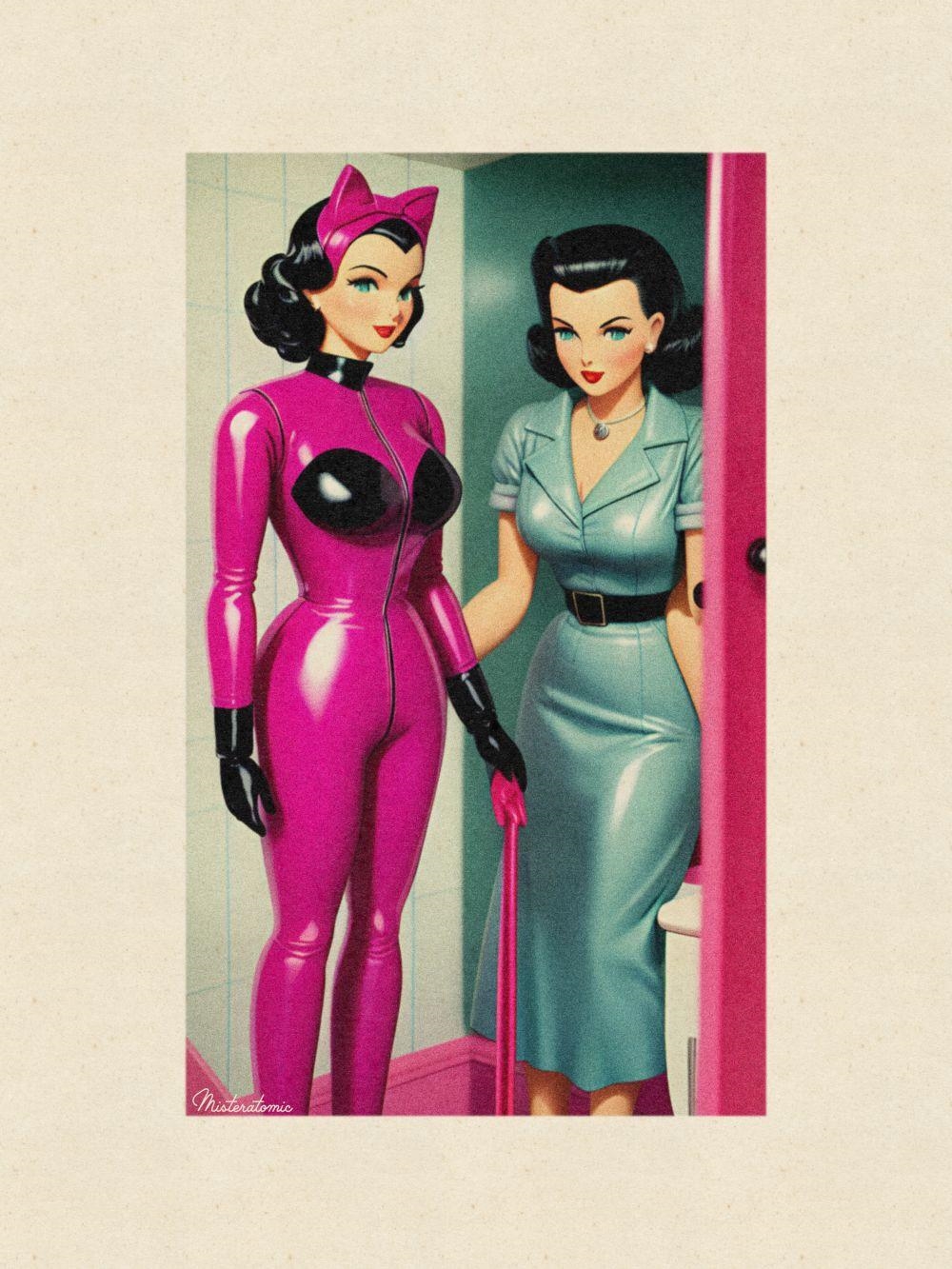 Artwork by Atomic (20th Century), Catwoman 17, Made of printed on arches paper