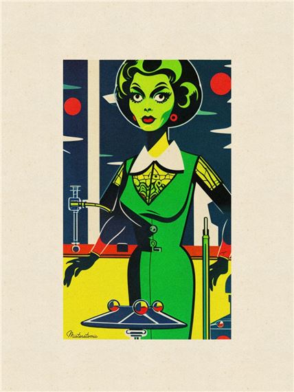 Stranger Green Woman 7 by Atomic (20th Century)