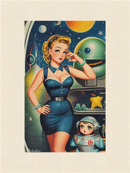 Woman in Space 13 by Atomic (20th Century)