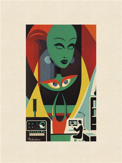 Stranger Green Woman 3 by Atomic (20th Century)