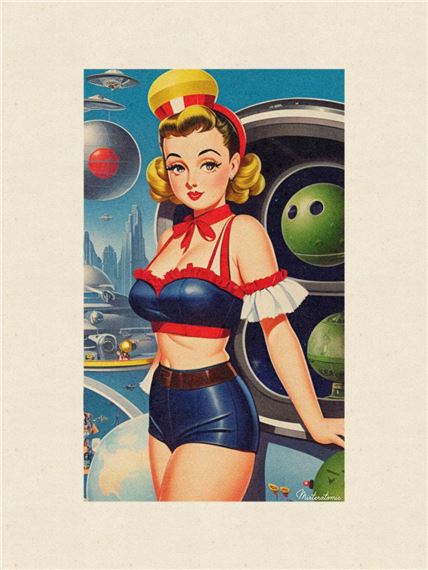 Woman in Space 9 by Atomic (20th Century)
