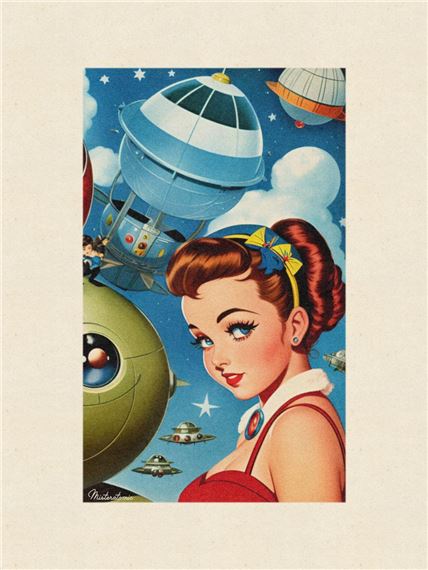 Woman in Space 6 by Atomic (20th Century)