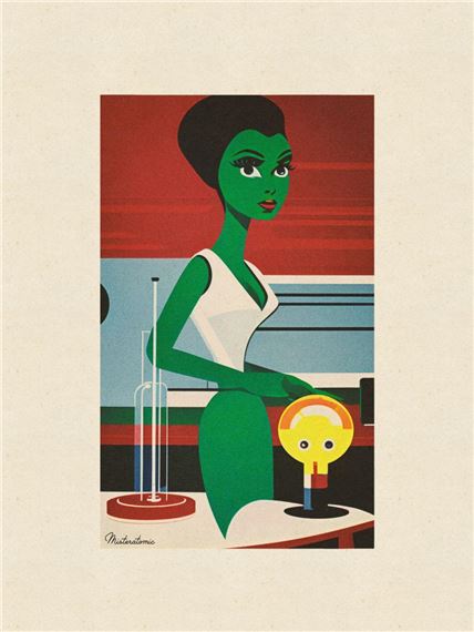 Stranger Green Woman 1 by Atomic (20th Century)