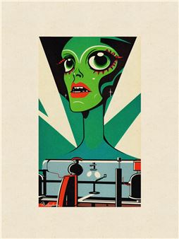 Stranger Green Woman 8 - Atomic (20th Century)