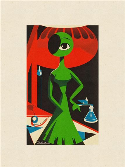 Stranger Green Woman 4 by Atomic (20th Century)