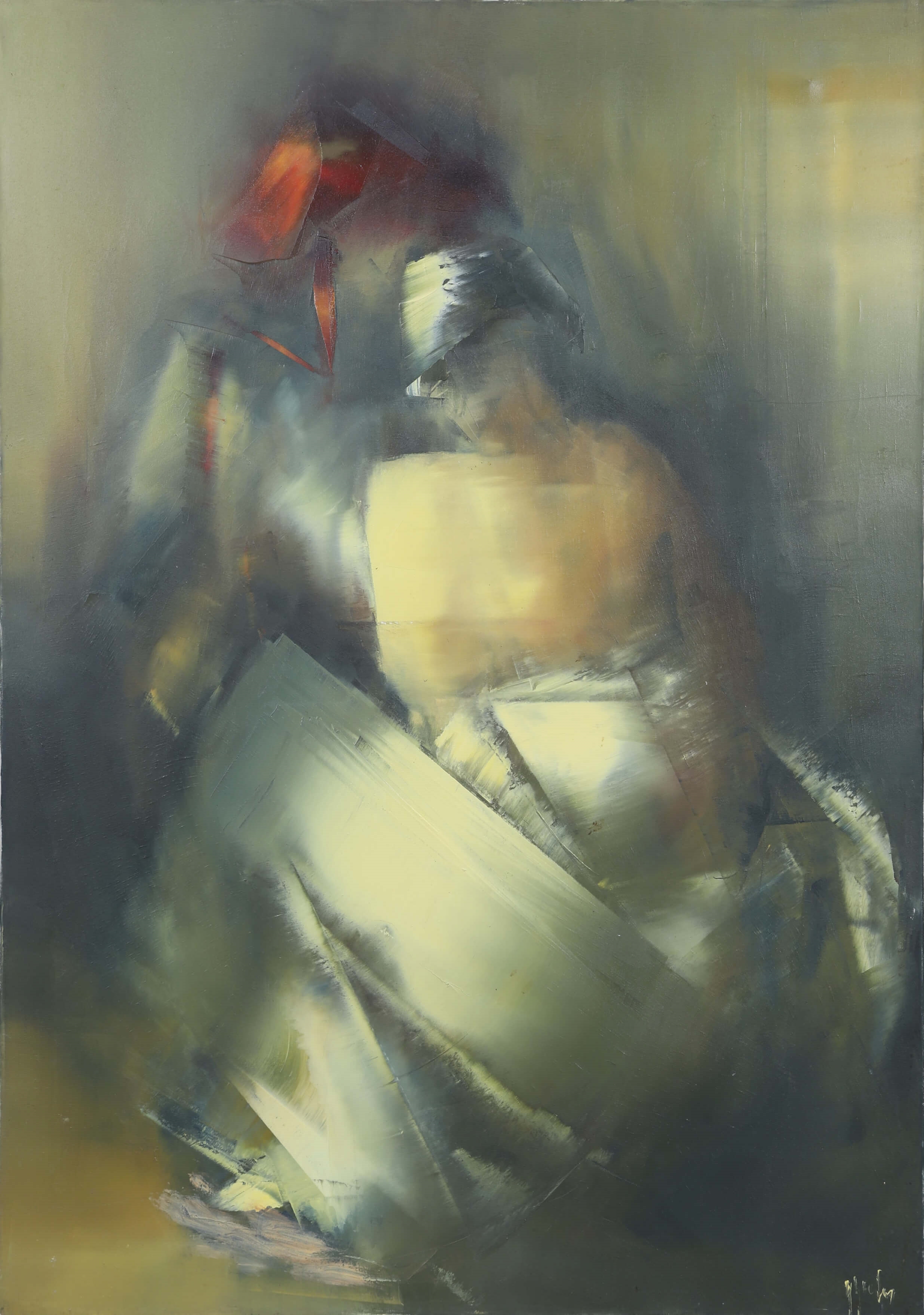 Artwork by Georgeta Grabovschi, Intimité; La Gitane; Personnage féminin en tailleur; Untitled; Promenade, la rue; Venezia, Made of oil on canvas (6)