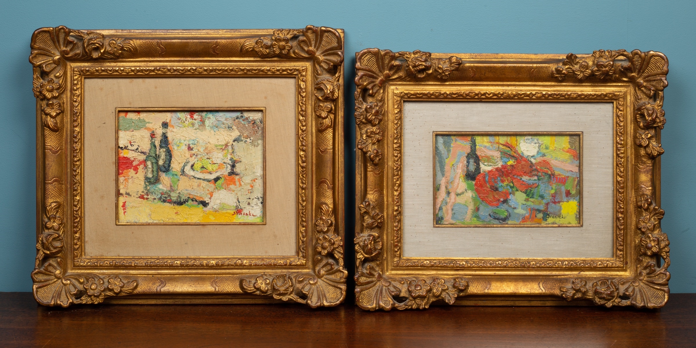 George Rene Sinicki | 'Le Homard' and 'Les Bouteilles' | MutualArt