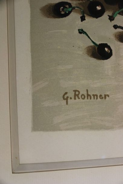 Georges Rohner | Composition with cherries and apricots | MutualArt