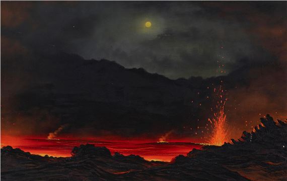 David Howard Hitchcock | Halema'uma'u, Lake of Fire, Kīlauea Crater ...