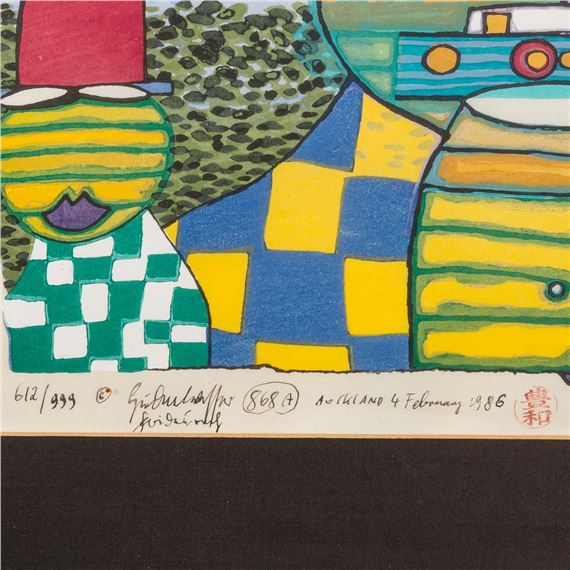 Friedensreich Hundertwasser | Pacific Steamer (1986) | MutualArt