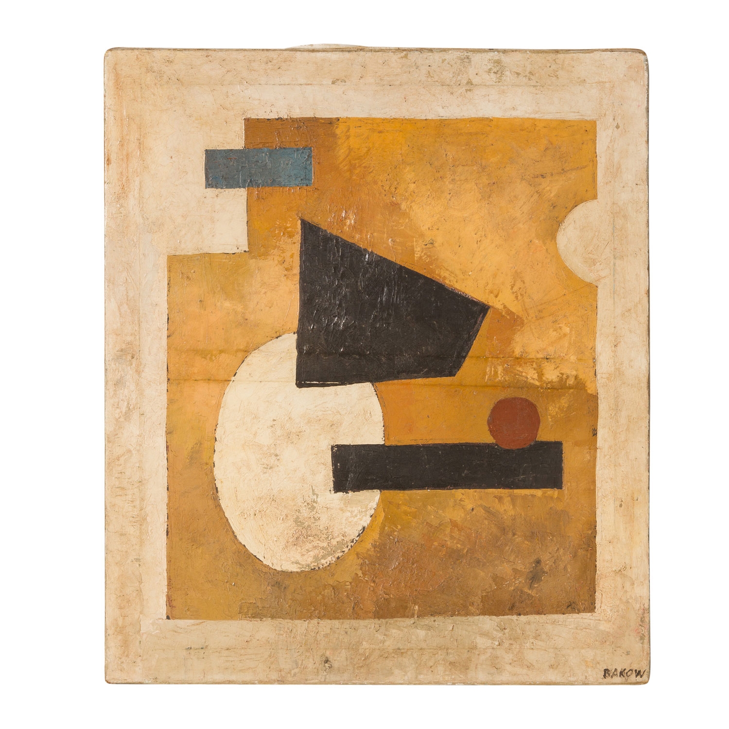 Russian School | geometrical composition of circles and lines, | MutualArt