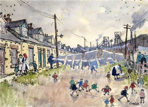Norman Cornish | Washing Day, | MutualArt
