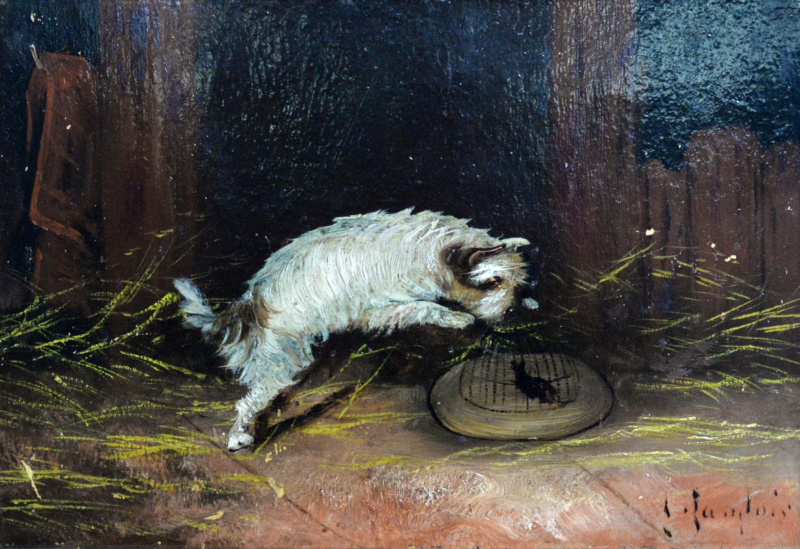 George Armfield | Portrait of a terrier and its captured prey | MutualArt