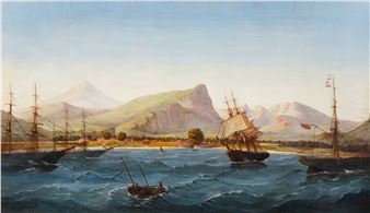 View of the Treaty Port on the Island of Formosa Taiwan, 1867 - Joseph W. Pierce