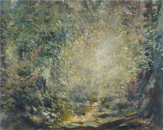 Sentiero nel bosco by Giuseppe Furlani