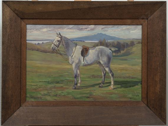 Grey Hunter & Rangitoto by Beatrix Dobie, 1887