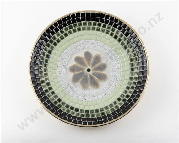 John Crichton Shallow Mosaic Tile Bowl by John Crichton