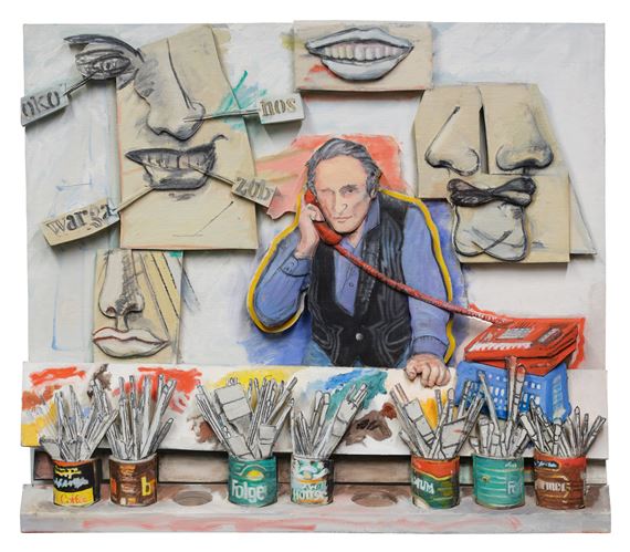 Larry Rivers | On the Phone (1995) | MutualArt