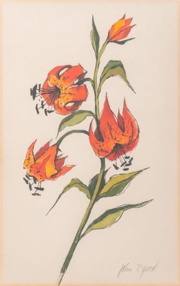 John R. Good | Floral Still Life Watercolor (1937) | MutualArt