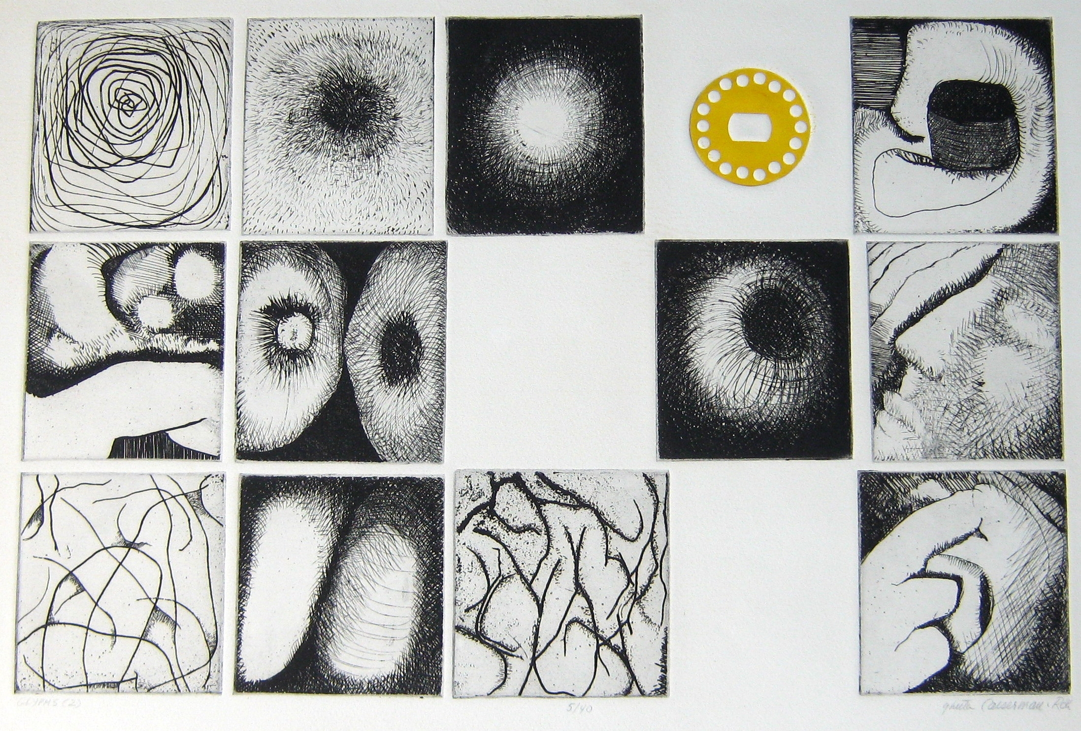 Ghitta Caiserman-Roth | Glyphs (2) | MutualArt