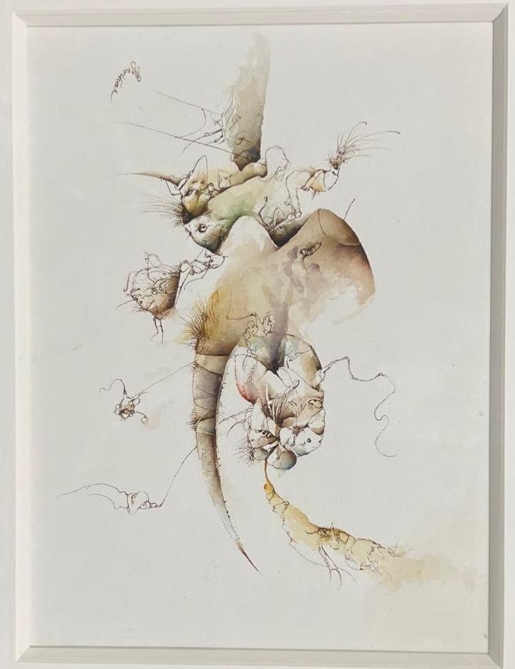 Artwork by José Luis Fariñas, Untitled, Made of watercolor and Ink on paper