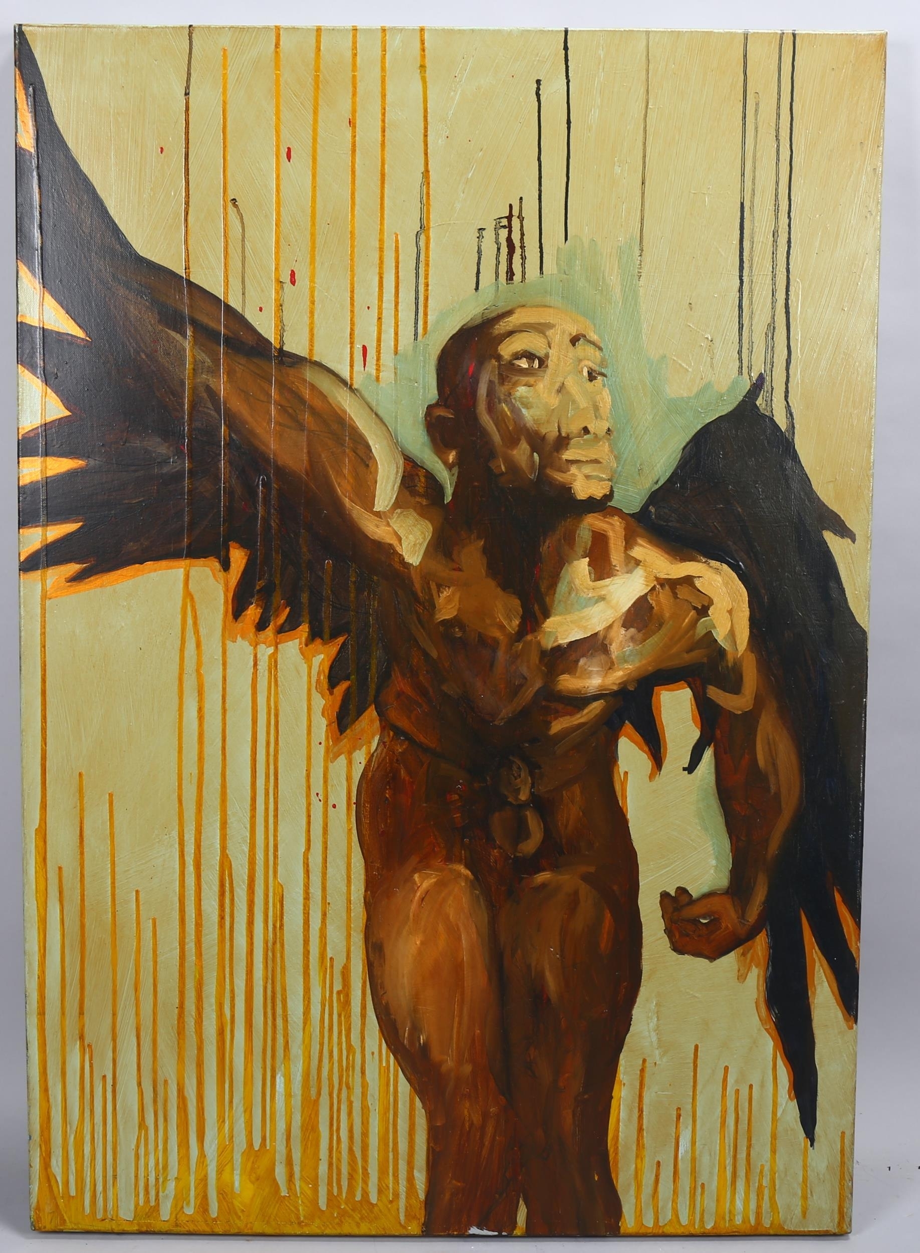 Charlie Pi | winged figure | MutualArt