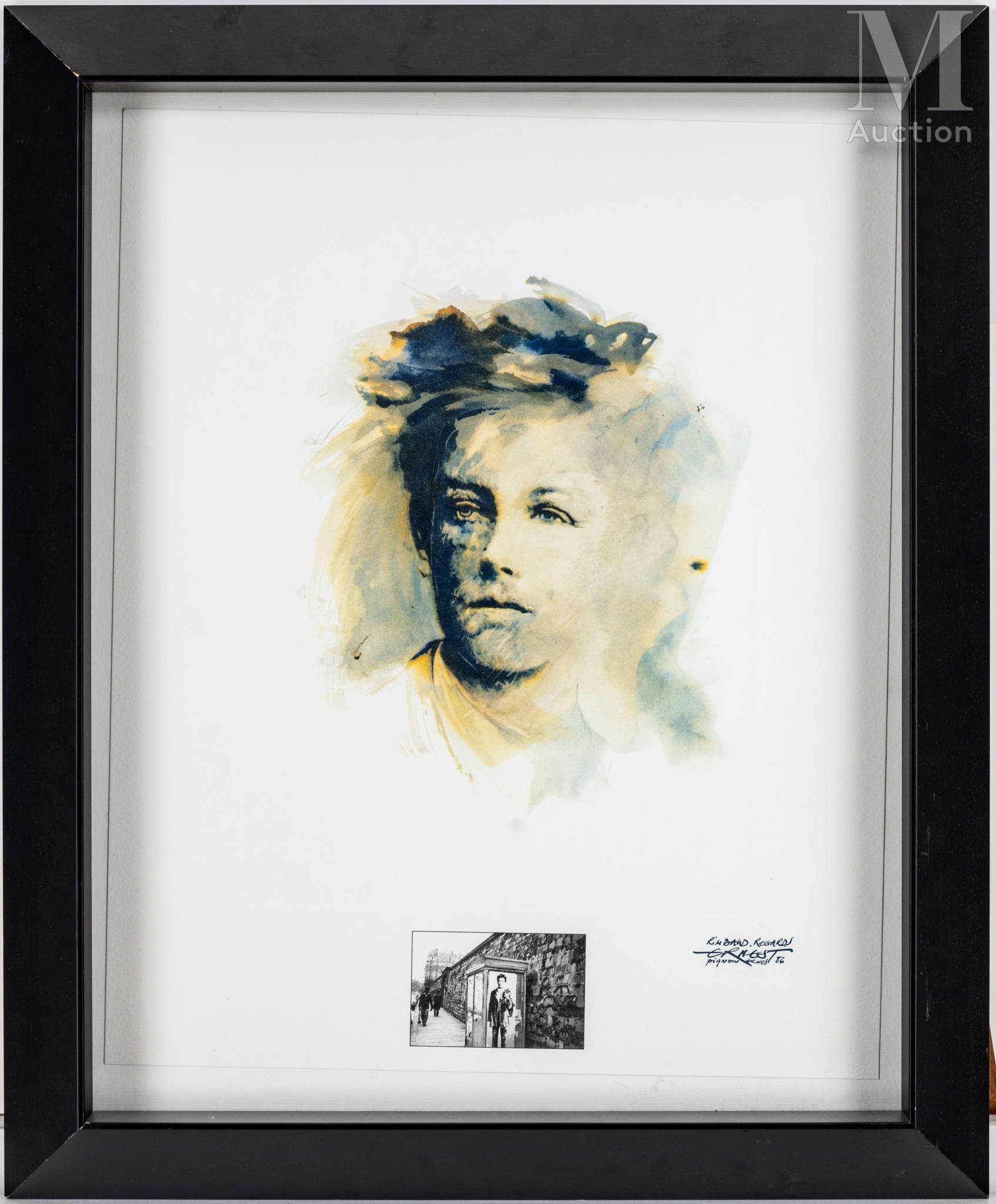 Portrait de Arthur Rimbaud by Ernest Pignon-Ernest, '86