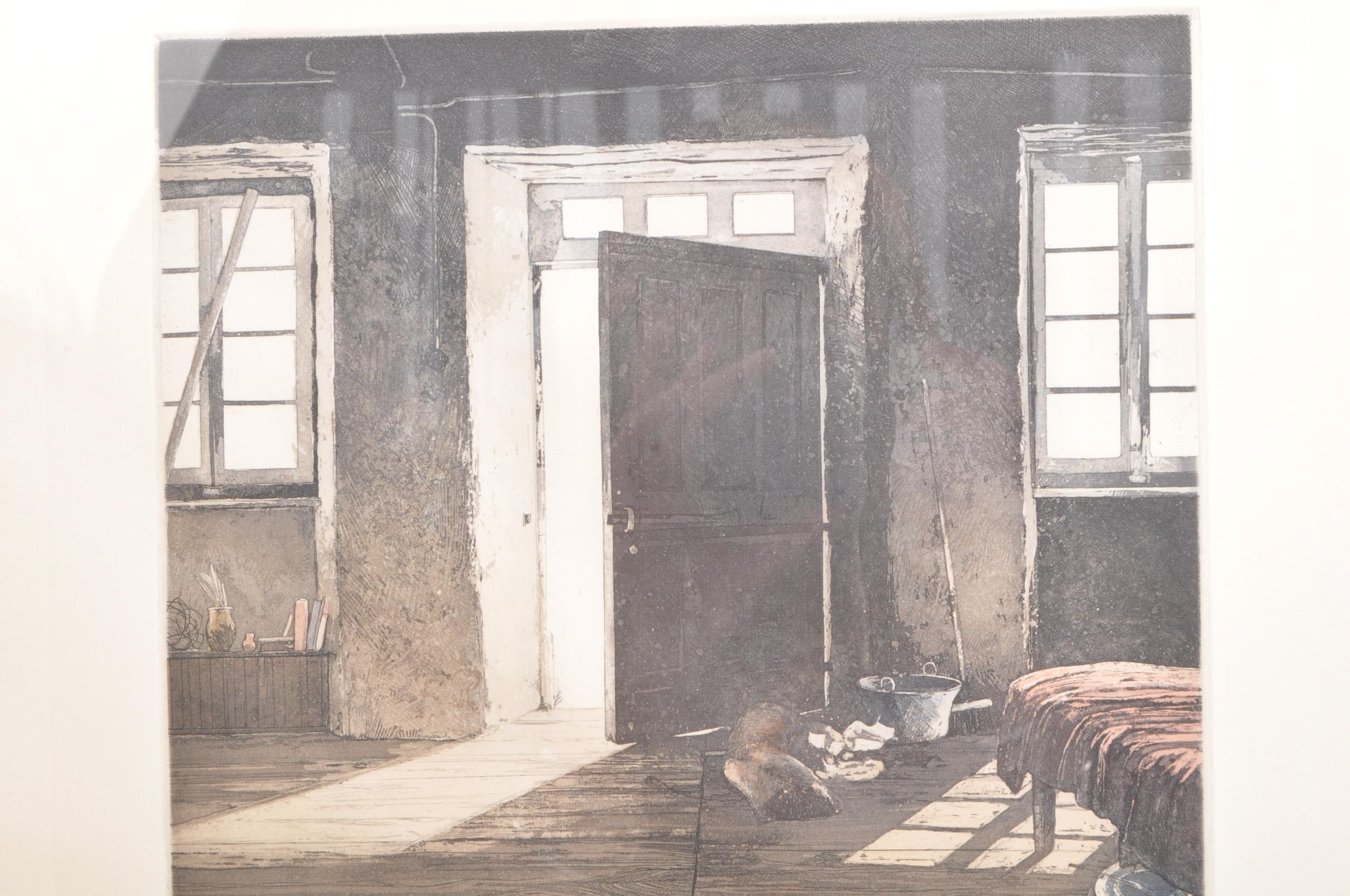 Paul Bisson | scene of a door ajar with morning light flowing into ...