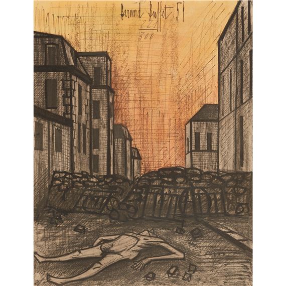 Bernard BUFFET - Horreur de la guerre, 1960 - Original lithograph