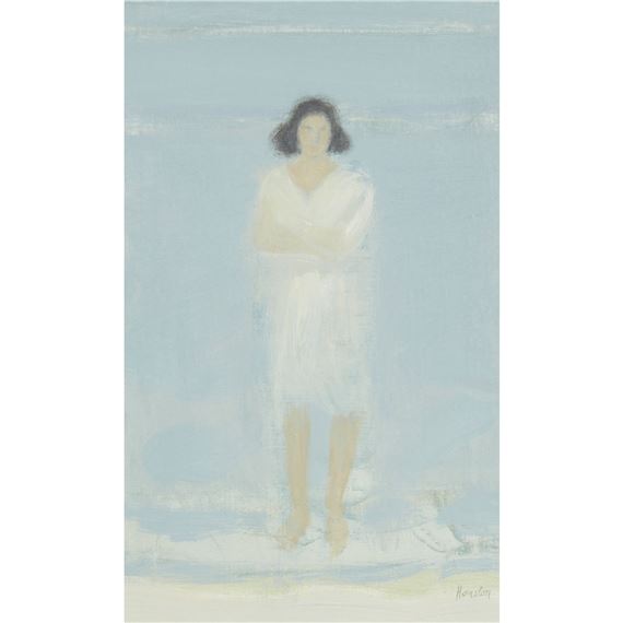 WOMAN AT TROUVILLE by John Houston