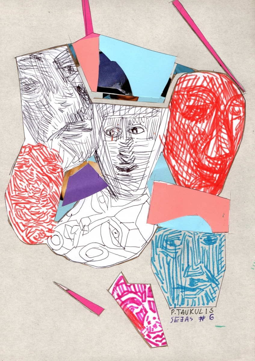 Artwork by Peteris Taukulis, Face No, Made of Paper