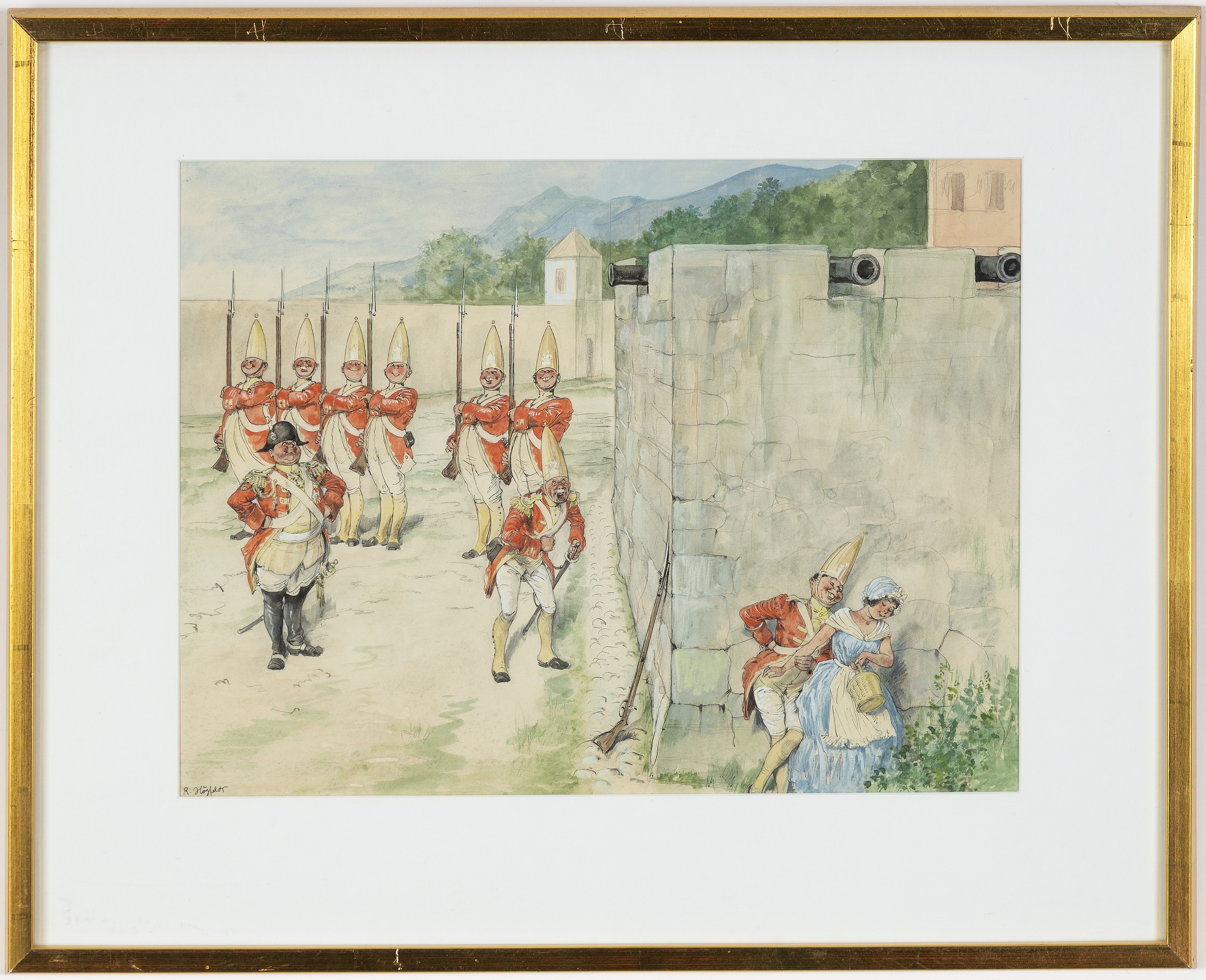 Artwork by Robert Högfeldt, Kurtis, Made of Watercolour