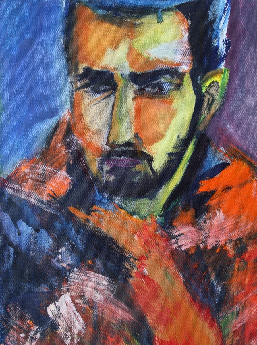 Artwork by Aivis Pīzelis, Mr, Made of Canvas, acrylic