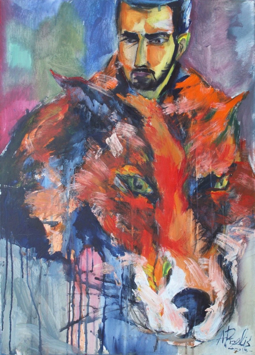 Artwork by Aivis Pīzelis, Mr, Made of Canvas, acrylic