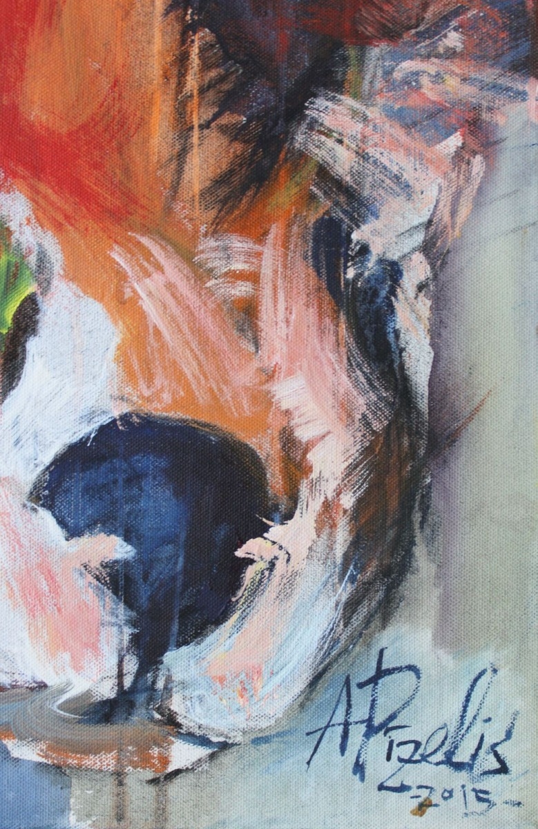 Artwork by Aivis Pīzelis, Mr, Made of Canvas, acrylic