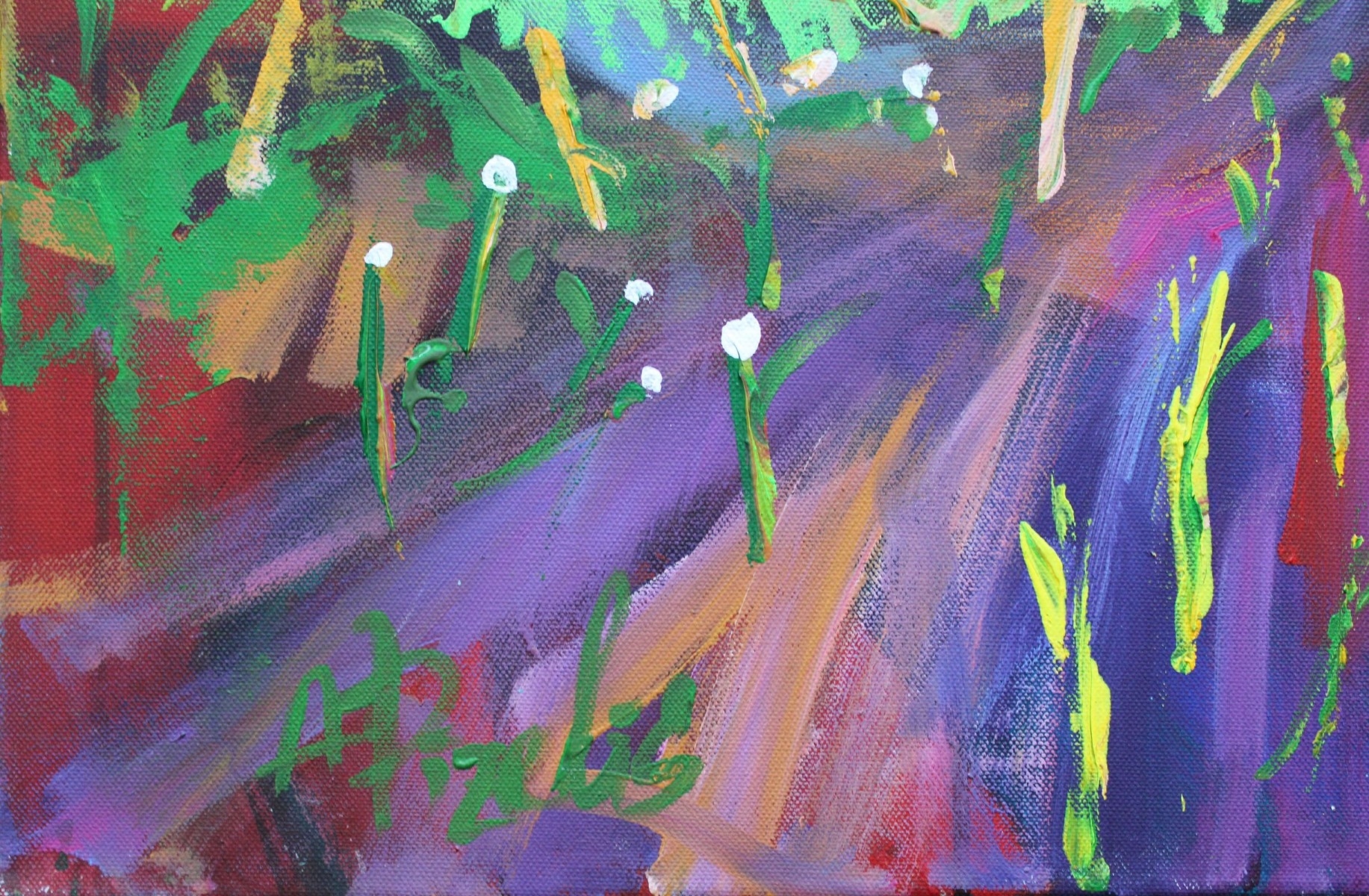 Artwork by Aivis Pīzelis, The smell of summer, Made of Canvas, acrylic